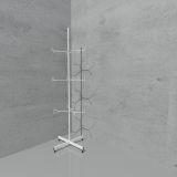 Floor spinner stand with 18 hooks